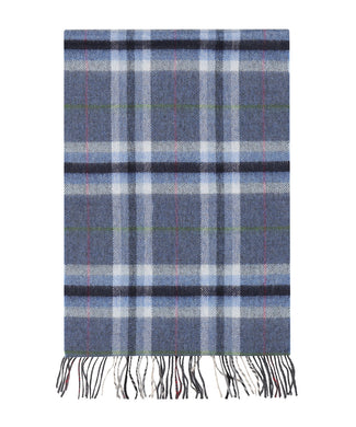 Merino Luxury Wool Scarf | Denim Grey Plaid Merino Luxury Wool Scarf | Denim Grey Plaid