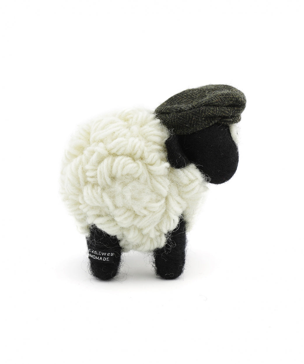 Knitted Sheep with Hat | Donker Groen