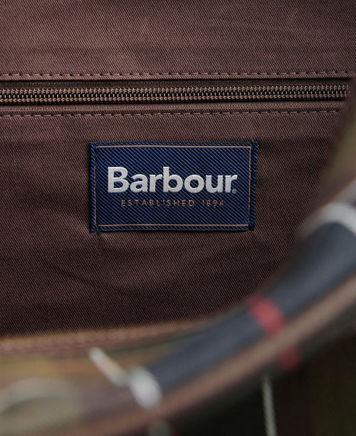 Barbour Tartan&Leather Holdall | Groen