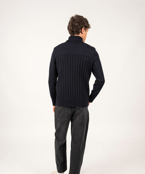 Saint James Vest Calypso | Navy Blauw