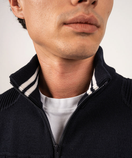 Saint James Vest Calypso | Navy Blauw