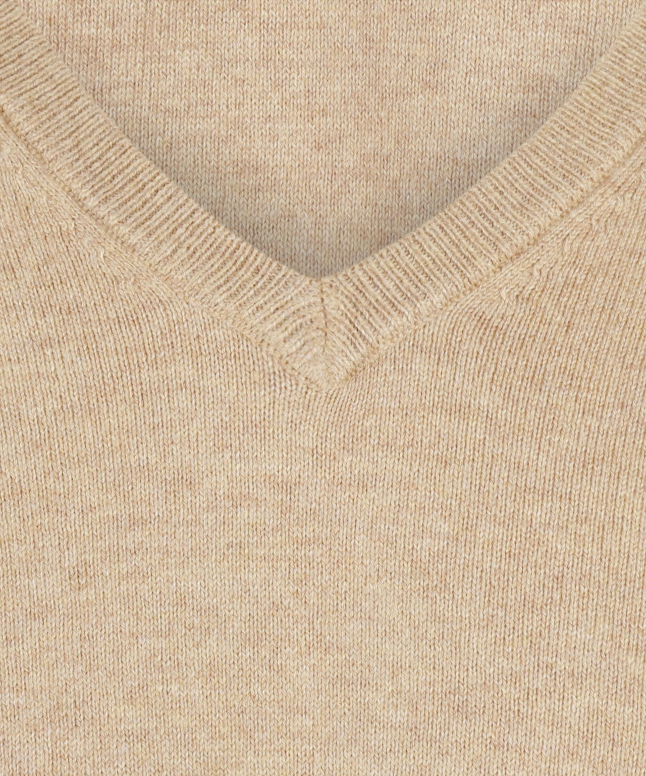 Pullover V-Neck Cotton/Cashmere | Brown