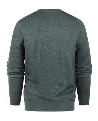 Pullover V-Hals Cotton/Cashmere | Groen