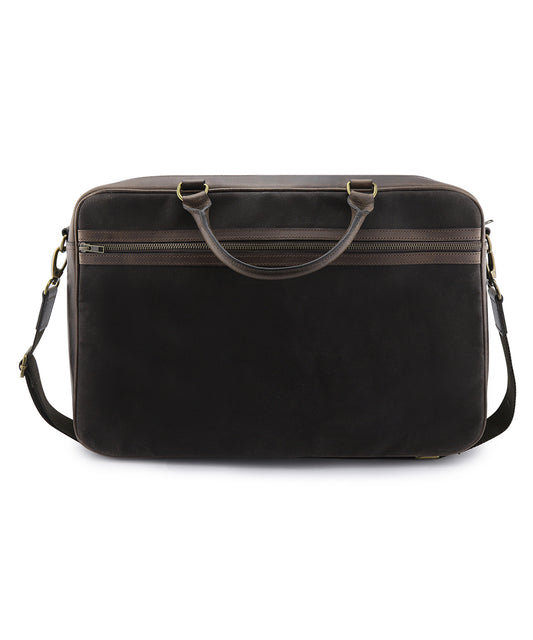 Harris Tweed Briefcase | Navy Blue