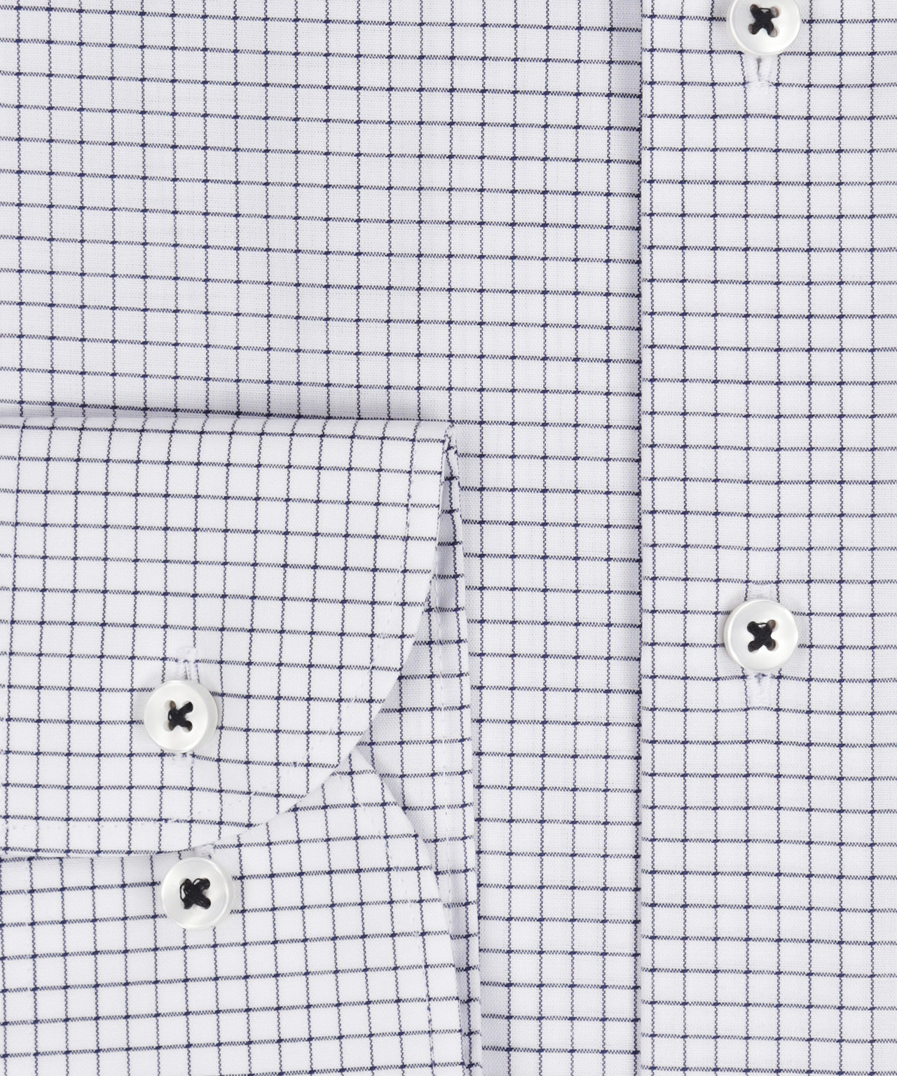 Shirt Normaal boord | Schriftruit Wit/Navy