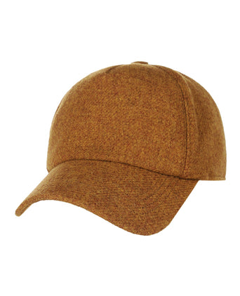 Wigens Tweed Baseball Cap | Geel
