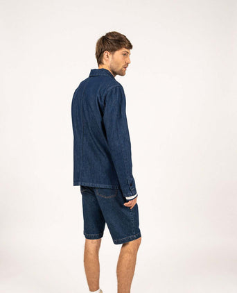 Saint James Sirocco Overshirt | Denim Blauw