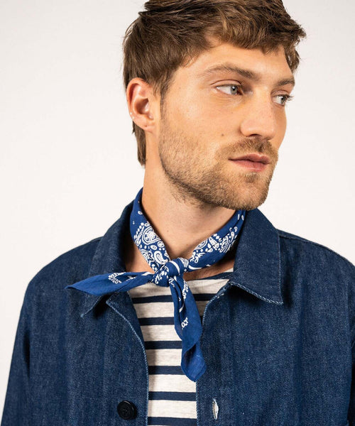 Saint James Sirocco Overshirt | Denim Blauw