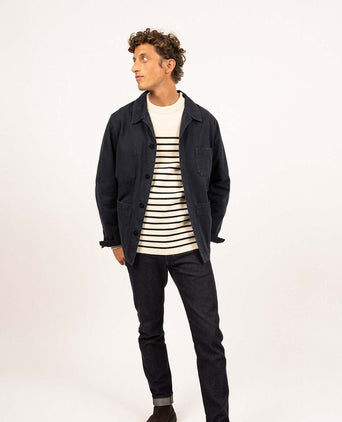 Saint James Sirocco Overshirt | Navy Blauw