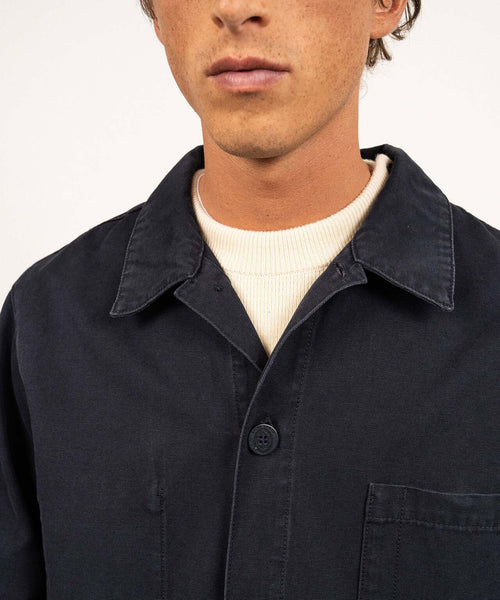 Saint James Sirocco Overshirt | Navy Blauw