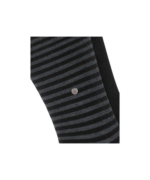 Burlington Sok Everyday Stripe 2-pack | Zwart