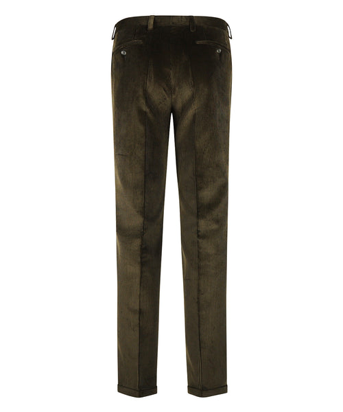Corduroy Pantalon Brede Rib | Groen