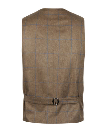 Wellington Gilet 100% Zijde | Bruin