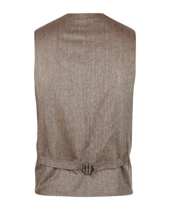 Wellington Gilet 100% Zijde | Bruin