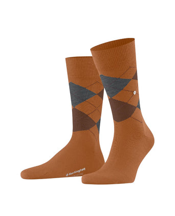 Burlington Edinburgh Heren Sokken | Bruin
