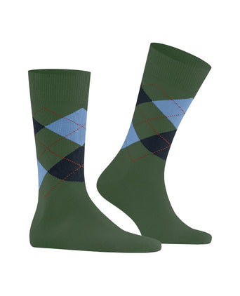 Burlington Edinburgh Heren Sokken | Groen