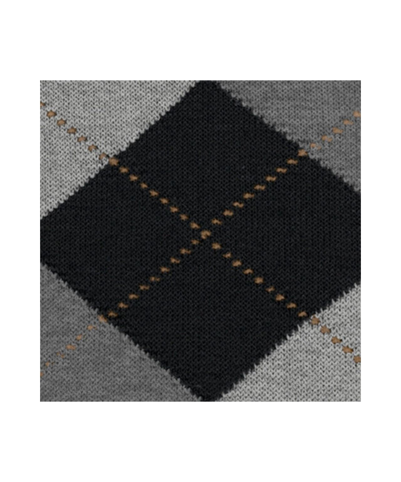 Edinburgh Heren knielang | Black/Grey diamond check