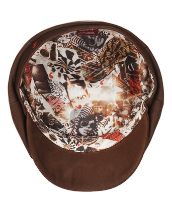 Ballon Cap Leer | Bruin