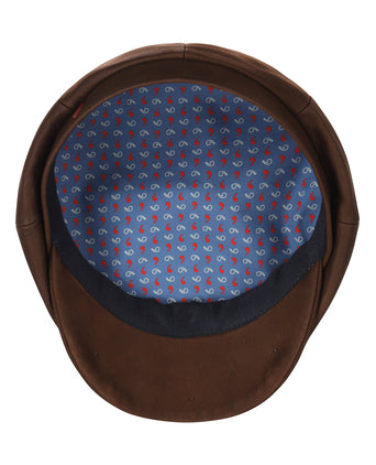 Ballon Cap Leer | Bruin