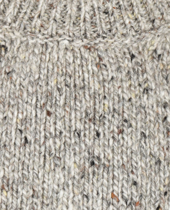 Fisherman Ronde Hals Pullover | Bruin