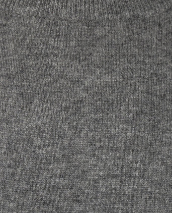 Ronde Hals Cashmere Pullover | Grijs