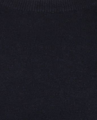Ronde Hals Cashmere Pullover | Navy Blauw