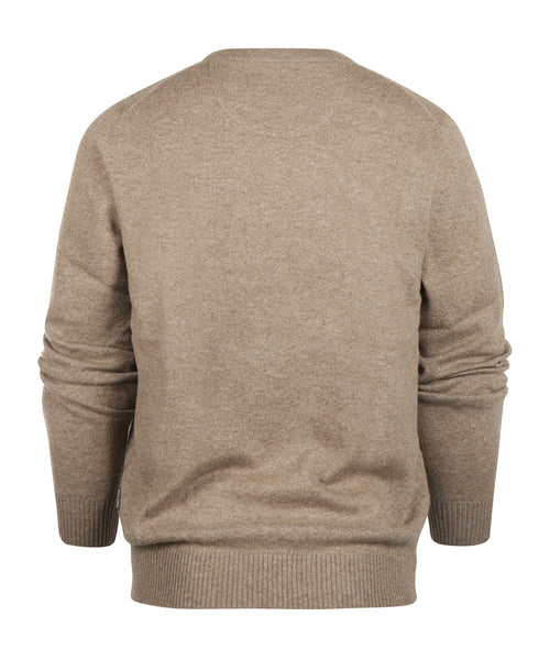 Ronde Hals Cashmere Pullover | Beige
