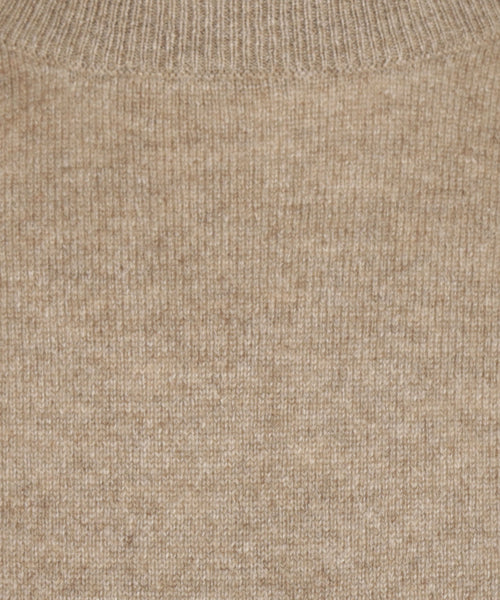 Ronde Hals Cashmere Pullover | Beige