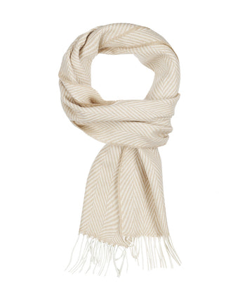 Lamsbswool/Cashmere Sjaal | Wit