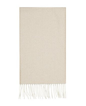 Lamsbswool/Cashmere Sjaal | Wit