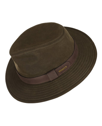 Stetson Traveller Waxed Cotton WR | Olijf Groen
