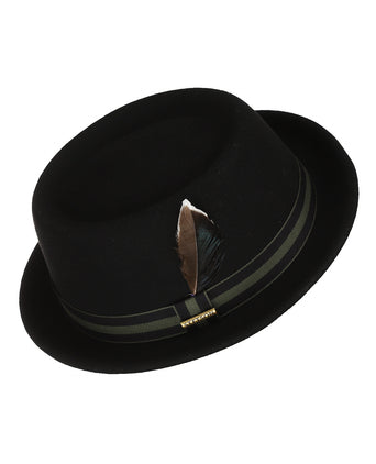 Stetson Pork Pie Woolfelt | Zwart