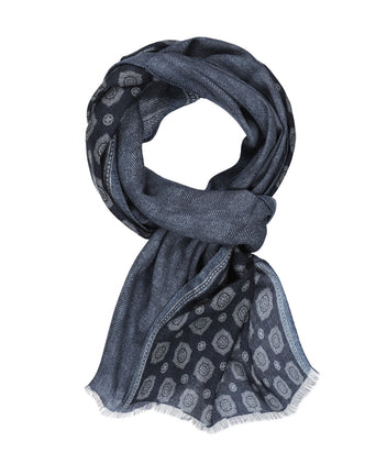 Sjaal Wol 40X180cm | Blauw