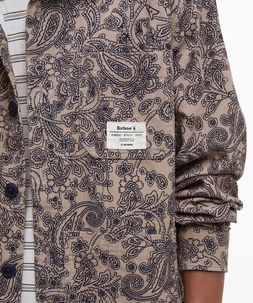 Barbour Brignall Printed Corduroy Overshirt | Bruin