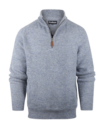 Barbour Talder Half Zip Knitted | Blauw