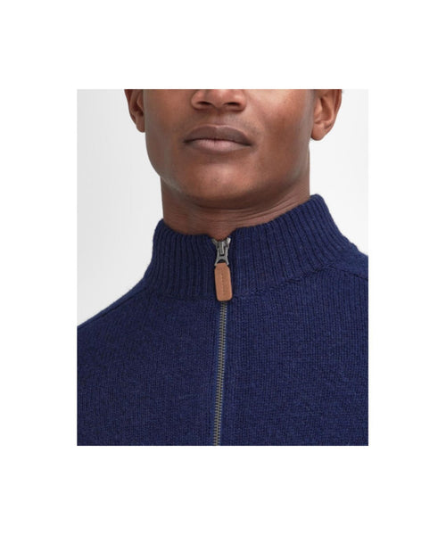 Barbour Talder Zip Through | Navy Blauw