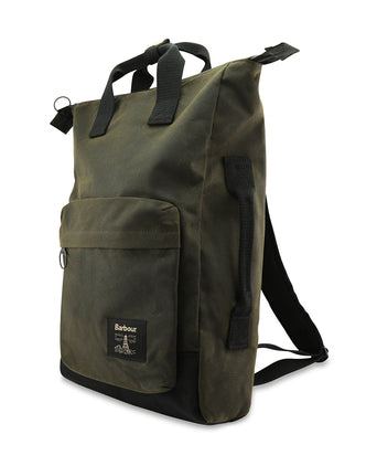 Barbour Field Wax Backpack | Groen