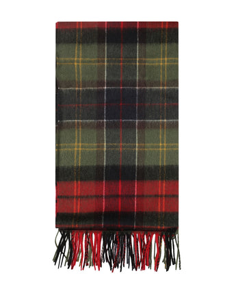 Barbour Brack Patchwork Tartan Scarf | Rood