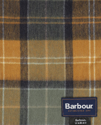 Barbour Brack Patchwork Tartan Scarf | Groen