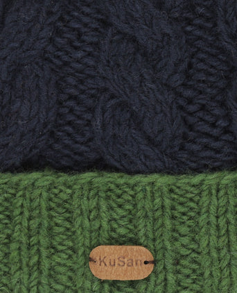 Muts Wol Fleece Lining | Blauw