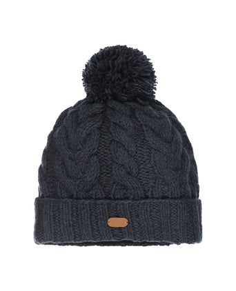 Muts Wol Fleece Lining | Navy Blauw