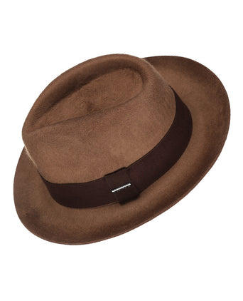 Stetson Fedora Woolfelt Suede | Bruin