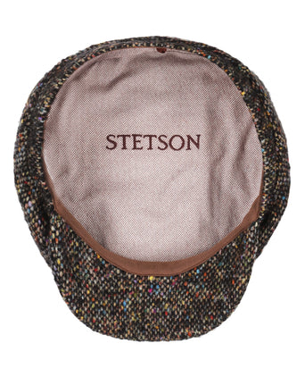 Stetson Driver Cap Wool Donegal | Zwart