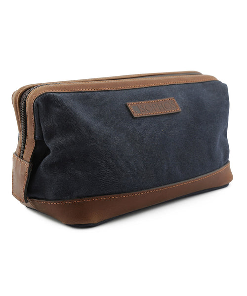 Canvas Gladstone Washbag | Navy Blauw