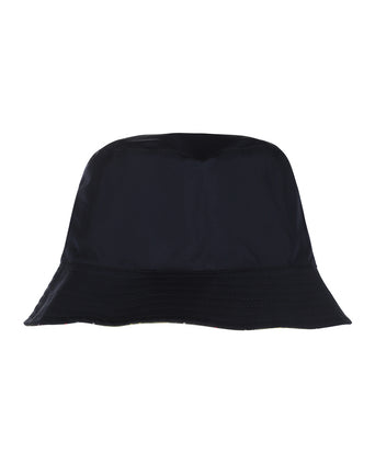 Barbour Bucket Hat Hutton Reversible | Navy Blauw