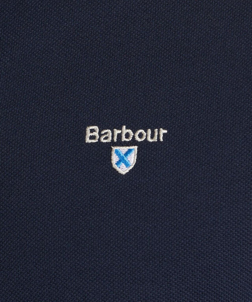 Barbour Tartan Pique Polo | Navy Blauw