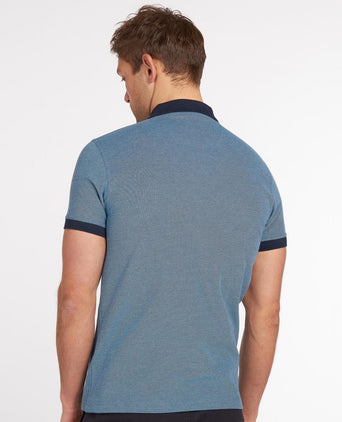 Barbour Polo Essential Sports Mix | Nacht Blauw