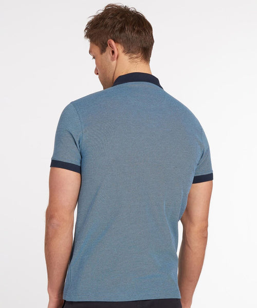 Barbour Polo Essential Sports Mix | Nacht Blauw