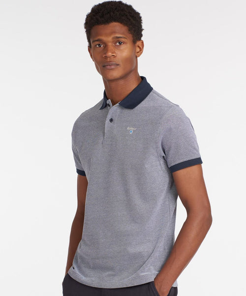 Barbour Polo Essential Sports Mix | Navy Blauw
