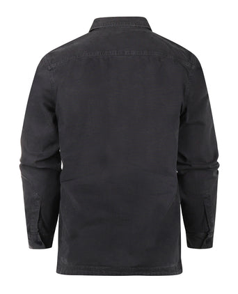 Barbour Lingfield Canvas Overshirt | Navy Blauw